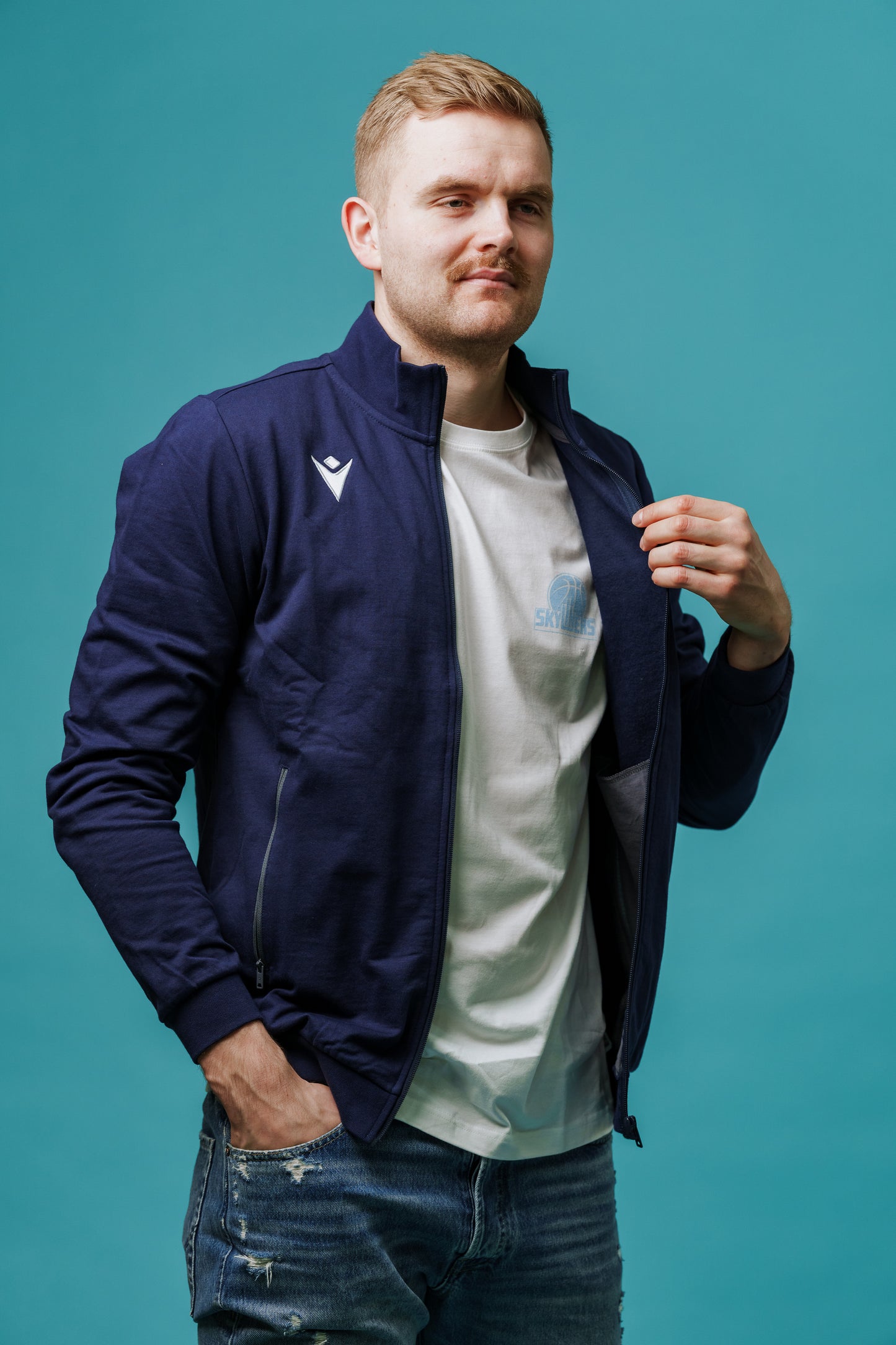 Navy SKYLINERS Zipper