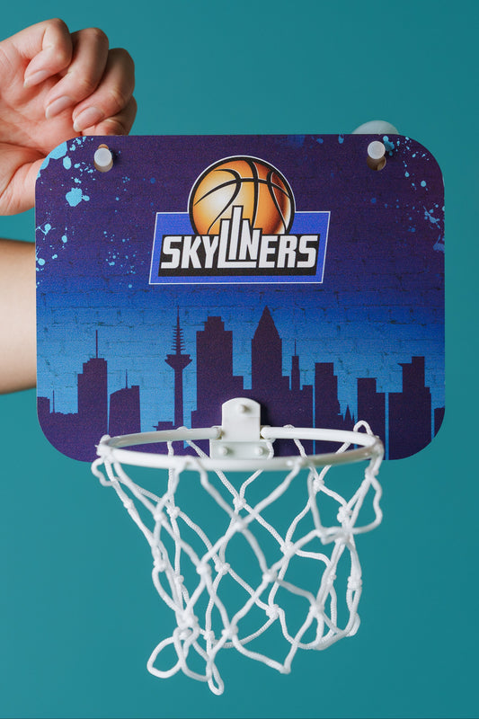 SKYLINERS Indoor-Basketballkorb mit Ball